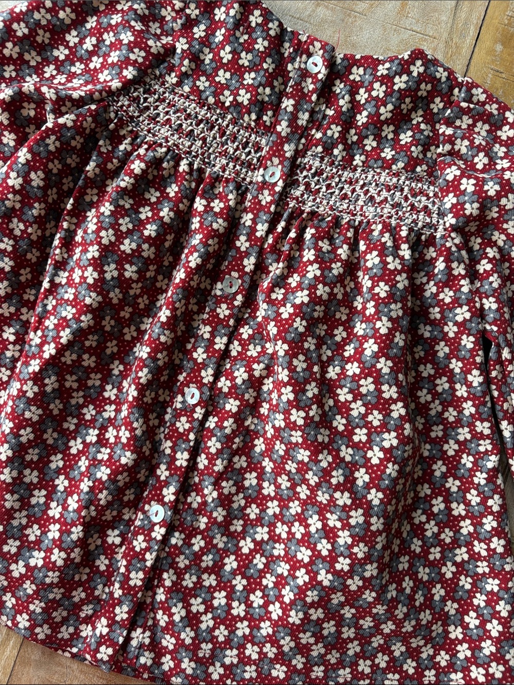 Maison Me Baby Girl Smocked Dress 12-18m - Picture 7 of 7
